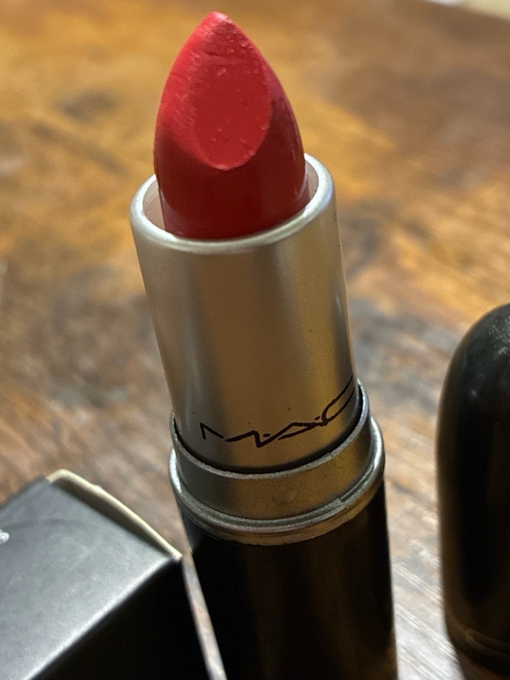 MAC coral peach Lipstick